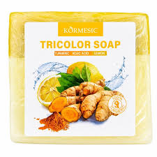 Kormesic Tricolor Soap – Turmeric, Kojic Acid & Lemon