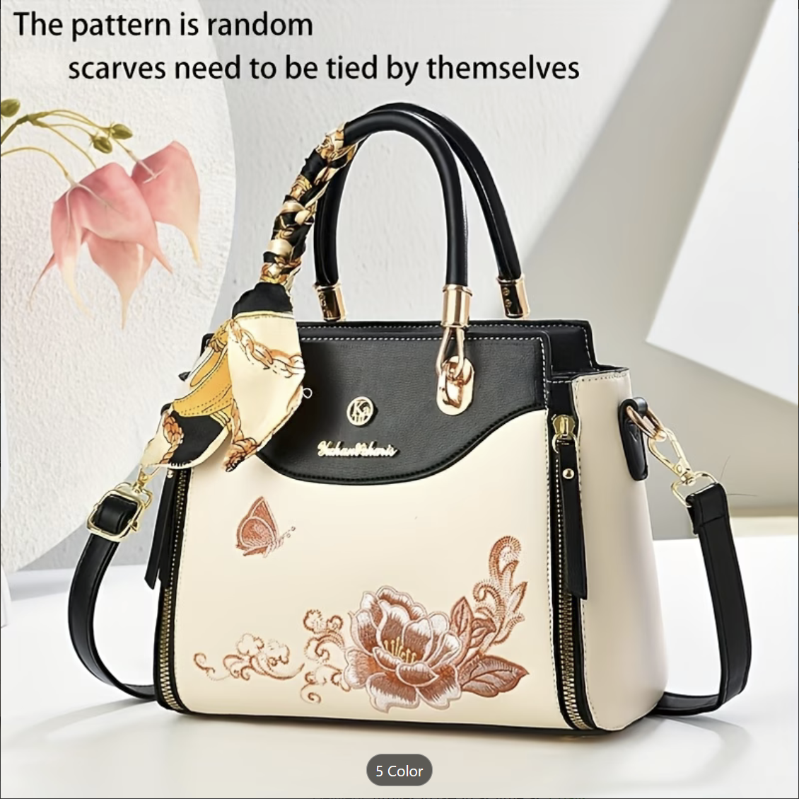 Women’s Elegant Handbag with Adjustable Shoulder & Crossbody Strap