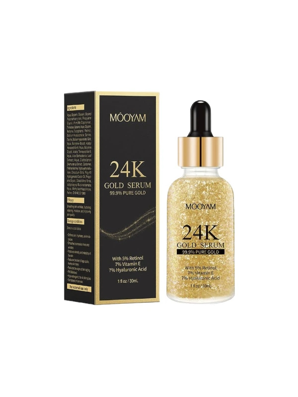 MOOYAM 24K Gold Serum 99.9% Pure Gold – 30ML