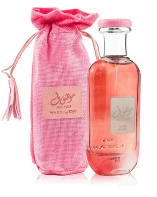 Mousuf Wardi Eau de Parfum – Women’s Fragrance with Pink Gift Pouch (100 ml)