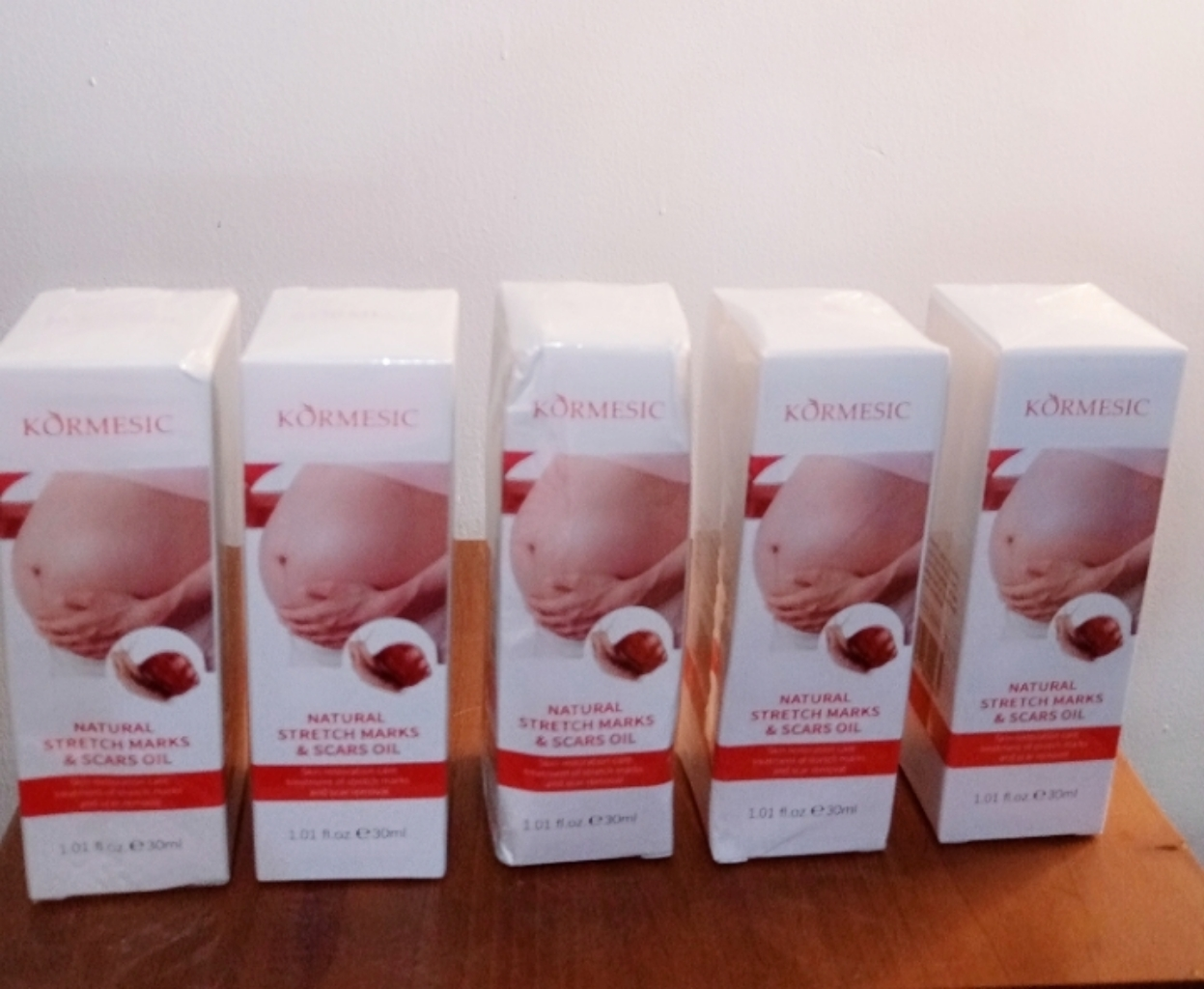 Kormesic Natural Stretch Marks & Scars Oil with Jojoba Oil & Snail Secretion Filtrate