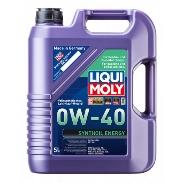 Liqui Moly 0w-40 Synthoil Energy Engine Oil- 5L