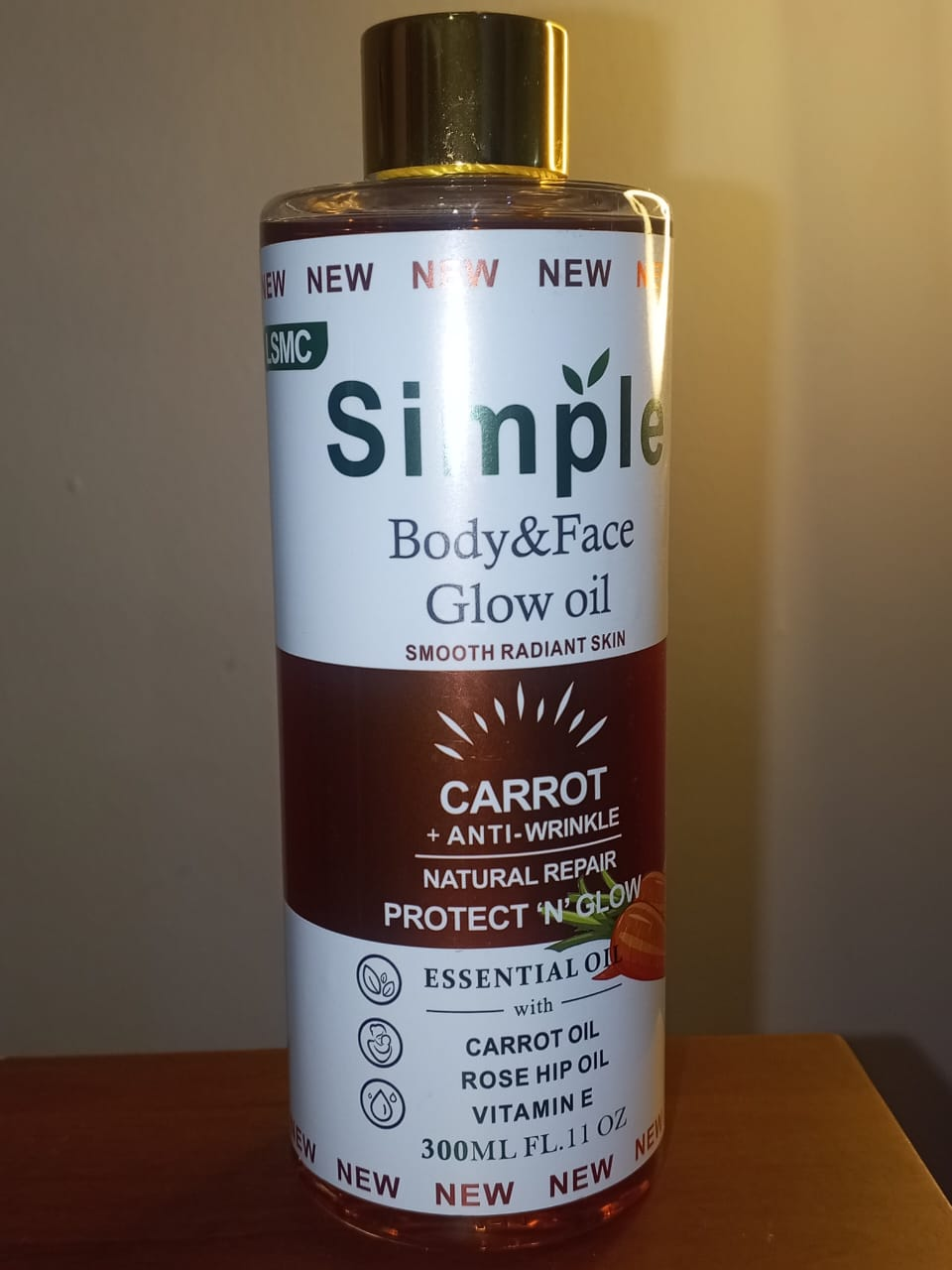 LSMC Simple Body & Face Glow Oil – Carrot
