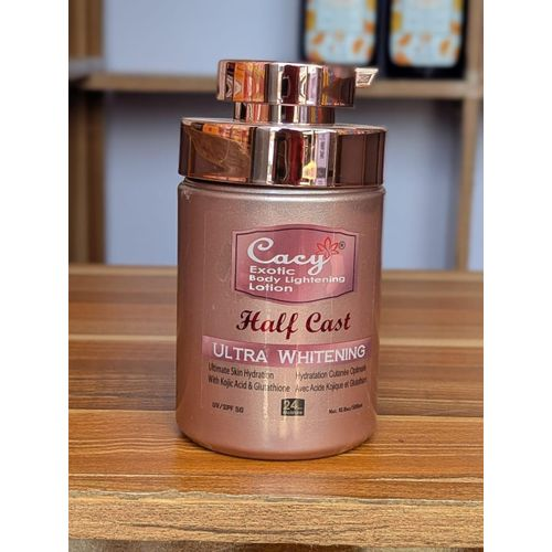Cacy Exotic Half Cast Ultra Whitening Body Lightening Lotion with Kojic Acid & Glutathione – 500ml
