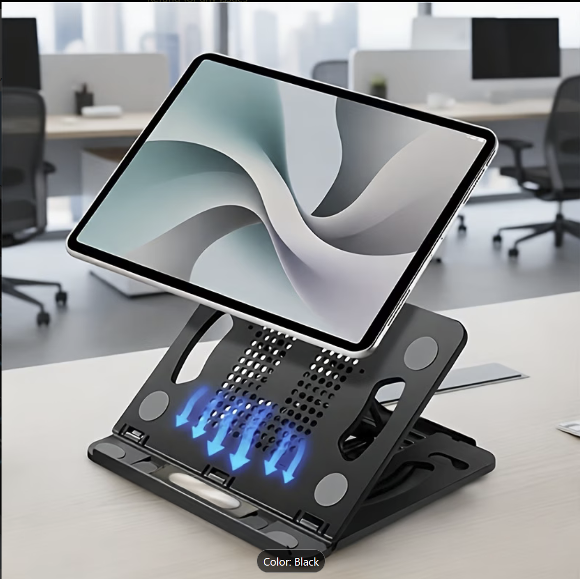 ABS Obsidian Black 360° Rotatable Tablet & Phone Stand